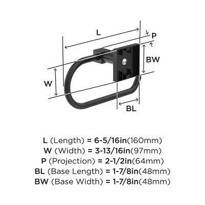 Matte Black Single Post Wall Mount Toilet Paper Holder