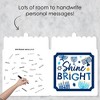 Big Dot of Happiness Hanukkah Menorah - Happy Chanukah Holiday Giant Greeting Card - Big Shaped Jumborific Card - 16.5 x 22 inches - 3 of 4