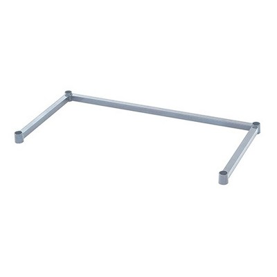 Quantum Storage Systems Tubular 3-Sided Frame, 48"W X 18"D, Wire, Gray Epoxy Antimicrobial Finish, Nsf