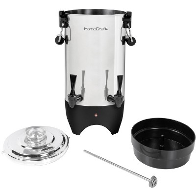 HomeCraft Stainless Steel 45-Cup Double Faucet Coffee Urn