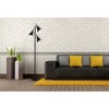 Adesso 68" Draper Collection 3-Arm Tree Lamp Black: ETL Listed, Metal Shade, Rotary Switch - 4 of 4