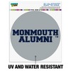 Monmouth University Hawks Alumn Automotive Car Window Locker Circle Bumper Sticker - 2 of 4
