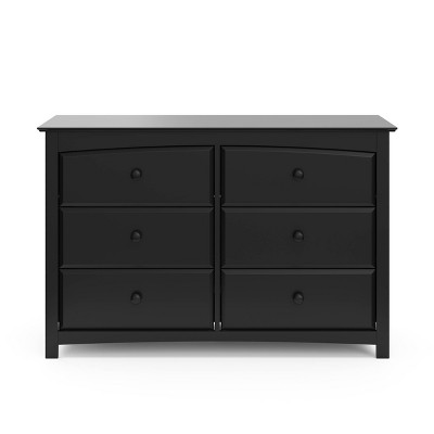 Black Double Ball Bearing Horizontal Nursery Dresser