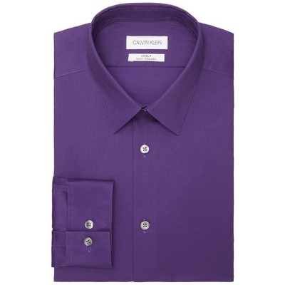 Calvin Klein Mens Steel Stain Shield Button Down Dress Shirt