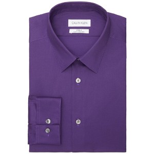Calvin Klein Mens Steel Stain Shield Button Down Dress Shirt - 1 of 1