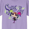 Growing Up Creepie Snug As A Bug Crew Neck Short Sleeve Purple Haze Women's T-shirt - 2 of 3