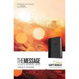 The Message Deluxe Gift Bible - by  Eugene H Peterson (Leather Bound)