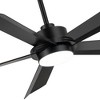 Airsurfer 56" Ceiling Fan with Integrated LED Light in Matte Black 5-Blade Modern Remote-Controlled Fan - 4 of 4