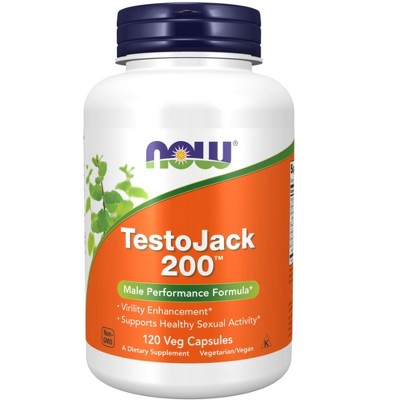 TestoJack 200 Extra Strength by Now Foods  -  120 VegCap
