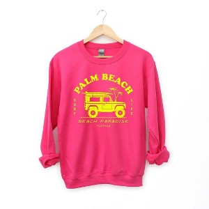 Simply Sage Market Women's Graphic Sweatshirt Palm Beach Truck - 1 of 3