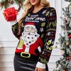 Coolmee Women's Ugly Christmas Sweater Crew Neck Knitted Ugly Christmas Sweater Funny Pullover for Holiday - 4 of 4