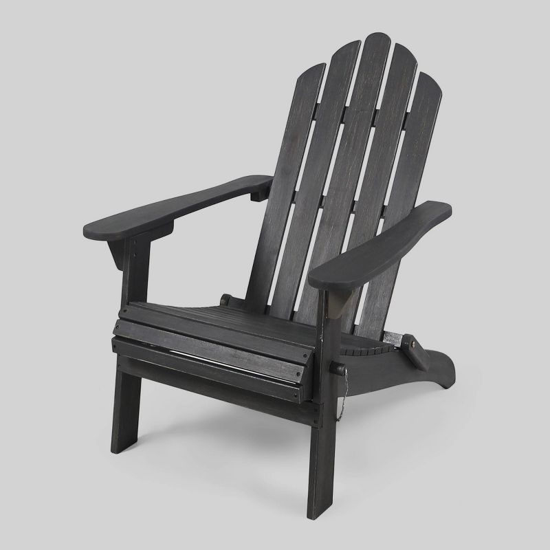 Hollywood Acacia Wood Foldable Patio Adirondack Chair - Christopher Knight Home, 1 of 8