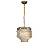 ALOADECOR 3-Light W13" Capiz Shell Chandelier Small Coastal Pendant Light - 3 of 4