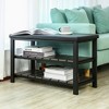 Finnhomy 3-Tier Shoe Rack Bench Cushion. Holds Up to 400 lb Rack - 4 of 4