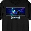 Ultraman Rising Ultraman & Newborn Kaiju Monster Crew Neck Short Sleeve Men's Black T-shirt - 2 of 3
