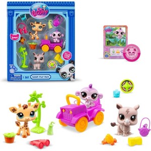 Littlest Pet Shop Safari Play Pack, 3-Pet Set with Accessories, Ages 4+ - 1 of 4