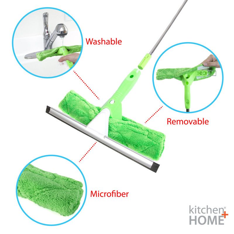 Kitchen + Home Window Washer - 7 Piece Extendable Squeegee Set, 3 of 7