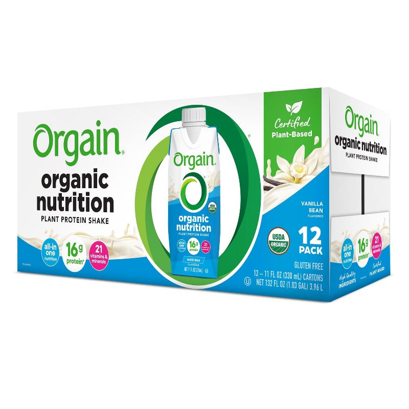 Orgain Organic Vegan Protein Shake - Vanilla Bean - 12ct, 2 of 12