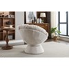 Okak Chenille Oversized Swivel Accent Chair for Bedroom,Comfy Papasan Chair for Living Room,Apartment - 4 of 4