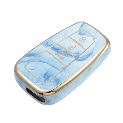 Unique Bargains Compatible 3 Button Car Key Fob Cover for Toyota Prius 2006-2022