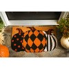 Evergreen Pattern Pumpkins Shaped Coir Mat - 2 of 4