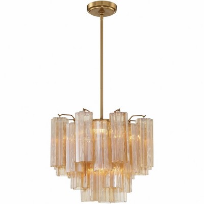 Crystorama Lighting Addis 4 - Light Chandelier in  Aged Brass