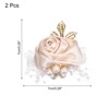 Unique Bargains Decorative Wedding Prom Party Artificial Rose Wrist Corsages 2.76" - 2 of 3