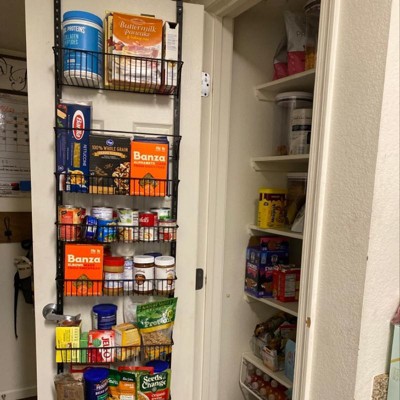 Costway Over The Door Pantry Organizer Wall Mounted Spice Rack w/6  Adjustable Shelves KC53789 - The Home Depot