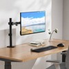 Mount-It! Single Monitor Arm Mount | Desk Stand | Full Motion Height Adjustable Articulating Tilt | Fits 17 - 32 Inch | C-Clamp and Grommet Base - 2 of 4