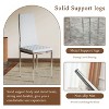 CAVINAS Set of 4 PU Leather Dining Chairs with Diamond Stitch Back and Silver Metal Legs - 2 of 4