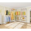 Timate L4 L Shape Garment Rack Clothes Rack , Expandable Industrial Pipe Clothing Rack, Wall Mounted Closet Organizer Large Wardrobe Closet - 4 of 4