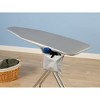 Replacement Ironing Board Cover and Pad for Standard Ironing Boards, Silver Silicone Coated - 2 of 3