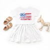 The Juniper Shop Watercolor Flag Coquette Toddler Dress - 3 of 4