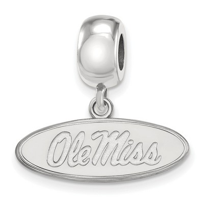 Black Bow Jewelry Sterling Silver Mississippi Rebels NCAA Bead Charm