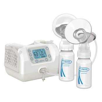 Dr. Brown's Customflow Double Electric Breast Pump with SoftShape Silicone Shields Hospital Strength