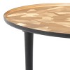 Hera Oval Side Table - FOX5521A - Taupe/Black - Safavieh Couture - 3 of 4
