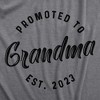 Womens Promoted To Grandma 2023 and 2022 T Shirt Funny New Baby Family Grandmother Tee - Crazy Dog Women's T Shirt - 2 of 4