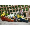 SpassWay 14" Dia Outdoor Indoor Ceramic Planter Pot Decorative Planter with Drainage Hole Patio Flower Pot - 4 of 4