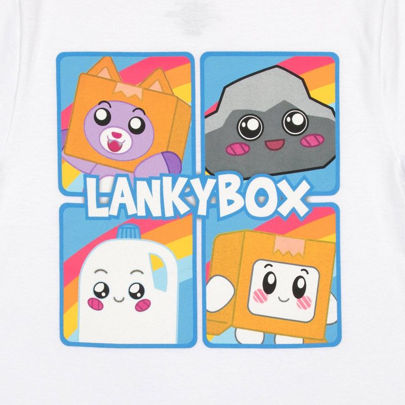 Boys&#39; Lanky Box Short Sleeve Graphic T-Shirt - White, 2 of 4