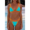 Moda Minx 'Turquoise' Bohemian Bay Nirvana Triangle Bikini Top - 4 of 4