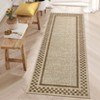 Modern Geometric Bordered Living Room Bedroom Rugs, Ultra Thin Soft Non Slip Large Carpet for Dining Room Office Classroom - 3 of 4