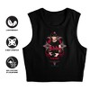 Women's NCIS Abby Gothic Sleeveless Crop Top Tank - 3 of 4