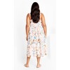 Women's Plus Size Postcards Print Cotton Dress - orange | CITY CHIC - 2 of 4