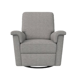 Baby Relax Terrin Swivel Glider Recliner Distressed Faux Leather - 1 of 4