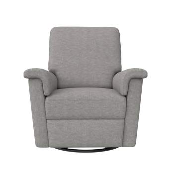 Baby Relax Terrin Swivel Glider Recliner Distressed Faux Leather