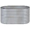 Sunnydaze Large Oval Steel Raised Garden Bed - Stand-Up Height - 62.5" W x 32" H - 2 of 4