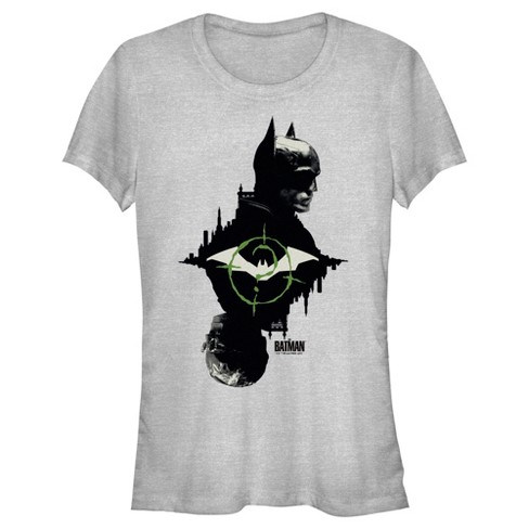 Junior's The Batman Mirror Riddler Skyline T-shirt - Athletic Heather - X  Large : Target