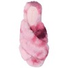 Journee Women's Veedia Soft Plush Open Toe Crisscross Strap Cushioned Slippers - 4 of 4