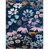 Unique Loom Bloom Daisy Floral Indoor Woven Area Rug - 2 of 4