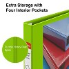 Staples Heavy Duty 1" 3-Ring View Binder Chartreuse (24666) 56319-CC/24666 - 4 of 4